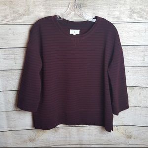 Perfectly Structured Maroon Sweater XS
